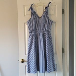 Cupio Midi Tie Shoulder Dress